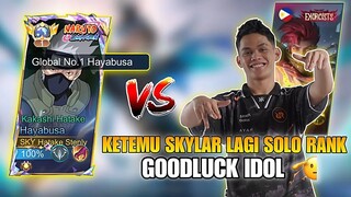 KETEMU ONIC SKYLAR GRANGER LAGI SOLO RANK ! TOP 1 GLOBAL HAYABUSA !