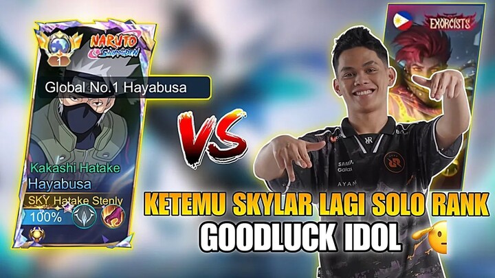 KETEMU ONIC SKYLAR GRANGER LAGI SOLO RANK ! TOP 1 GLOBAL HAYABUSA !