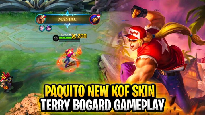 PAQUITO NEW KOF SKIN | TERRY BOGARD GAMEPLAY | MOBILE LEGENDS: BANG BANG
