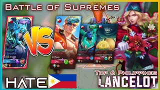 Hate Lancelot VS H2wo + Two PH Supreme | Top Global Player Hate