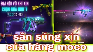 Free fire| ét ô ét cửa hàng công nghệ săn skin súng thừa kim cương mở hộp vịt vàng