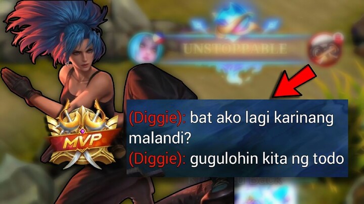 DURUGIN MAKULIT NA DIGGIE | TOP GLOBAL KARINA MLBB GAMEPLAY - KARINANG MALANDI