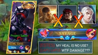 EVEN SUSTAIN HEROES CANT RESIST SABERPHOBIA!!! (Saber Savage)