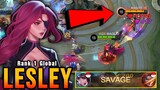 SAVAGE!! Sidelane Lesley The Late Game Monster!! - Top 1 Global Lesley by WAGLIO ~ MLBB