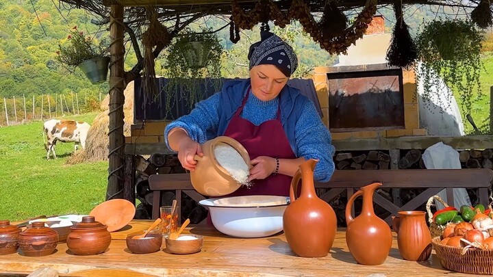 Sweet Village Couple Makes Rustic Chicken Sandwiches over Charcoal Flames | Village Cooking 🥖❤️