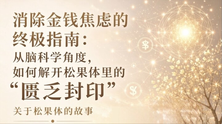 消除金钱焦虑指南：从脑科学角度，如何解开松果体里的“匮乏封印”#松果体 #松果体呼吸课