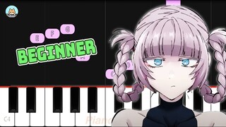 Yofukashi no Uta OP - "Daten" - BEGINNER Piano Tutorial & Sheet Music