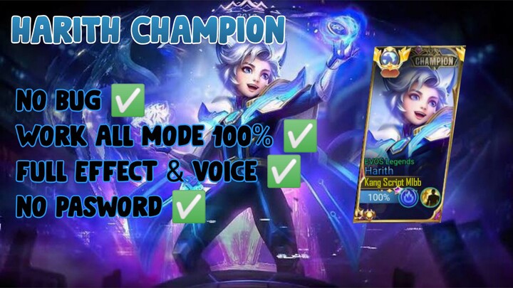 Nyobain Skin Harith Champion efek nya Mantep Banget Gays