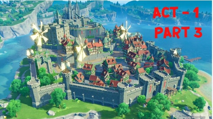 GENSHIN IMPACT - GAMEPLAY - ACT 1 (Part 3) - ARRIVING TO CITY AND STORMTERROR BOSS FIGHT