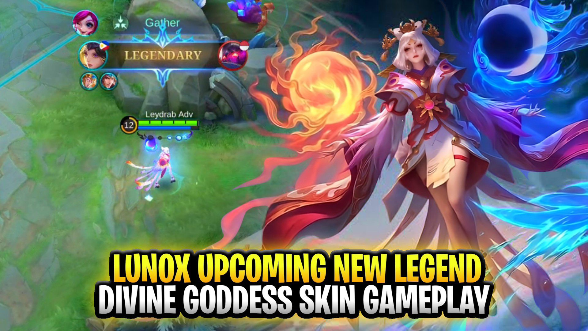 Lunox New Upcoming Legend Skin | Divine Goddess Gameplay | Mobile Legends:  Bang Bang - BiliBili