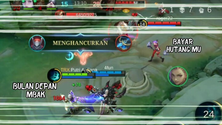 GAMEPLAY MLBB PALING HANCUR,NGELEG TAPI VICTORY