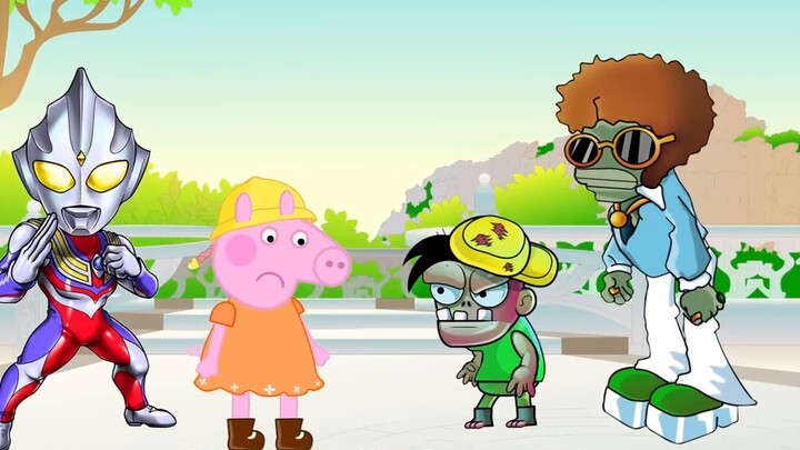 Quick rescue! Peppa Pig and Ultraman Tiga's firefighting battle