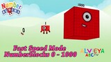Fast Speed Mode Numberblocks 0 - 1000- Educational Video