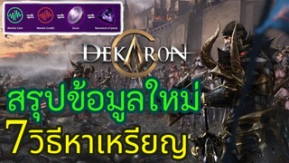 Dekaron G Global เกมใหม่WEMIX สรุป7วิธีหาเหรียญเกมส์