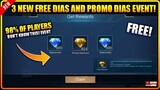 3 NEW FREE DIAMONDS EVENT | 98% DON'T KNOW THIS!! - Mobile Legends