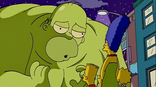 [The Simpsons] Homer swallowed a piece of "space marshmallow" and turned into a 4,000-ton glutton!