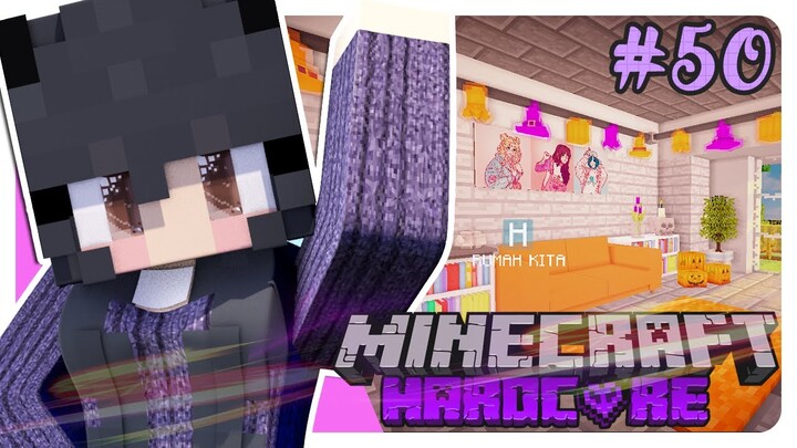 "🎃 DEKOR EDISI SPOOKTOBER 🤡" | Ep.50 | Minecraft HARDCORE Indonesia