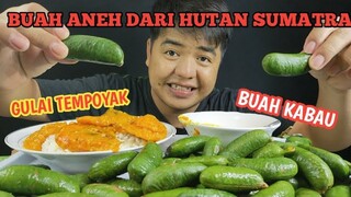 MAKANAN ANEH DARI KAMPUNG!! GULAI TEMPOYAK LALAP BUAH KABAU LANGKA  DARI HUTAN SUMATRA 🔥