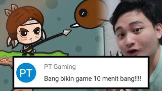 Ditantang subscriber bikin game 10 menit..BRE*NGSEK...  - Game Developer Indonesia