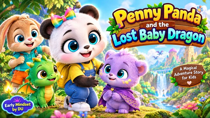 Penny Panda and the Lost Baby Dragon 🐉🌈 | Magical Adventure Story for Kids | 儿童冒险故事