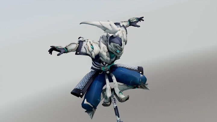 Newbie animation practice, Genji loves Chinese swordsmanship. There is not enough time, and there ar
