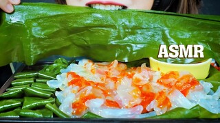 ASMR EATING JELLYFISH WITH SPICY SAUCE AND RAW GIANT SEAWEED EATING SOUNDS | LINH-ASMR 먹방 linhasmr