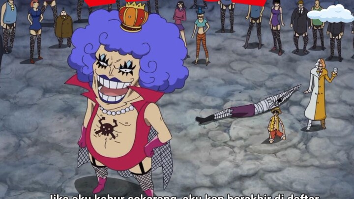 Ekpresi ivana ketika tahu dragon adalah ayah luffy