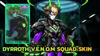 Upcoming Epic Skin Of Dyrroth V.E.N.O.M squad || Dyrroth Prince of Light Lightborn Skin MLBB
