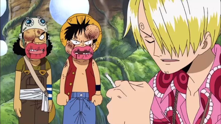 Tarzan Zoro, Luffy, and Usopp HAHAA