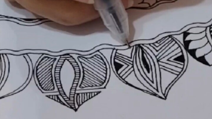 Zentangle - Mandala 曼陀罗禅绕图 #zentangle #learntodraw #creativehealing #handcrafted #禅绕画 #治愈 #画画 #手绘
