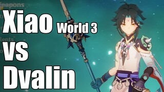 Xiao(World 3) VS  Dvalin! [Genshin Impact]