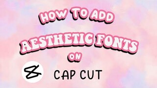 HOW TO IMPORT FONTS ON CAPCUT | MY INTRO MUSIC | Peachy Grace