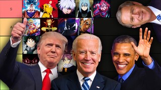 Biden, Trump, and Obama make an Strongest Anime Character Tier List (Part 2)