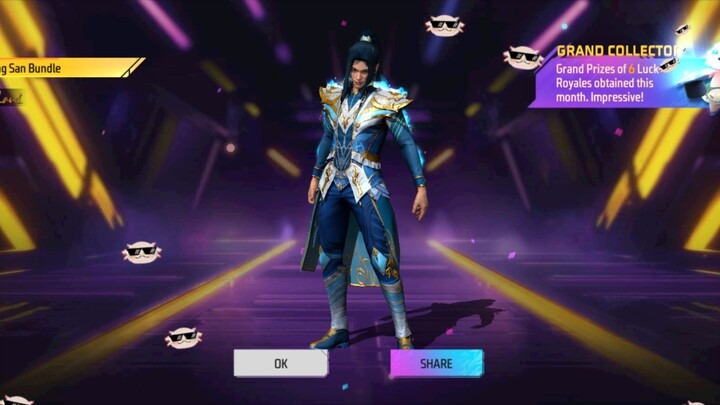 spin bundle tang San, emote sholay dan bundle panda