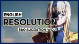 【mew】"Resolution" ║ SAO Alicization: War of Underworld OP ║ ENGLISH Cover & Lyrics