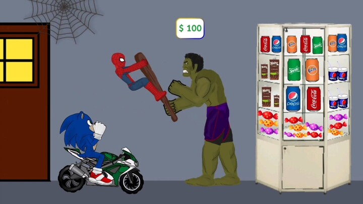 SPIDERMAN VS HULK - FUNNY ANIMATIONS