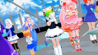 【mmd di gi charat】デ・ジ・キャラット９人娘で夏に去り君を想フ