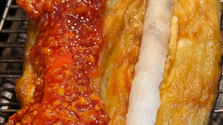 虾滑烤茄子教程