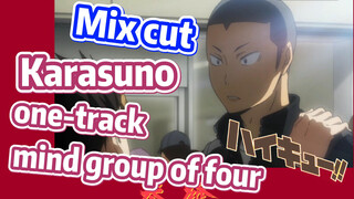 [Haikyuu!!]  Mix cut |  Karasuno one-track mind group of four