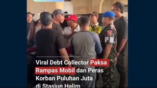 Sebuah rekaman video yang memperlihatkan dugaan aksi penarikan kendaraan oleh sekelompok debt collec