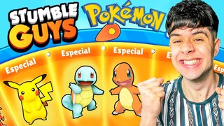 Giro la RULETA con las NUEVAS SKINS de POKEMON 😱 en Stumble Guys