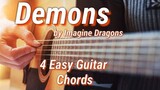 Demons - Imagine Dragons Guitar Chords (4 Easy Guitar Chords)