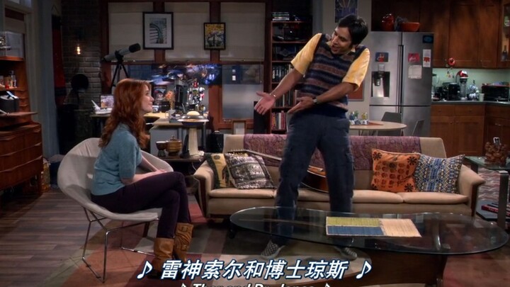 [The Big Bang Theory] "This song isn’t danceable! Even my Indian heritage can’t save it."