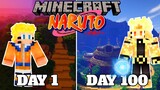 I Played Naruto Minecraft For 100 DAYS... This is What Happened