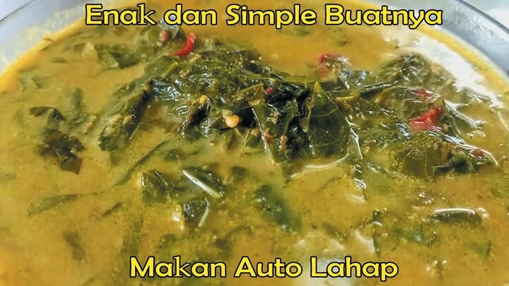 Resep sayur daun singkong santan kuning