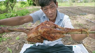 Nướng gà ngoài đồng ăn ngon tuyệt vời