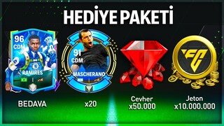 EA COŞUYOR HERKESE BEDAVA EFSANEVİ HEDİYE PAKETLERİ (CEVHER COINS MASCHERANO) FC Mobile