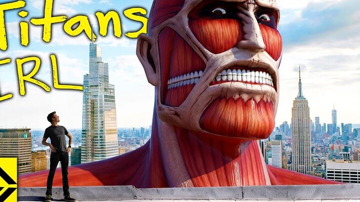 Visual effects artists used CGI to recreate the Titan's true size in "Attack on Titan"!
