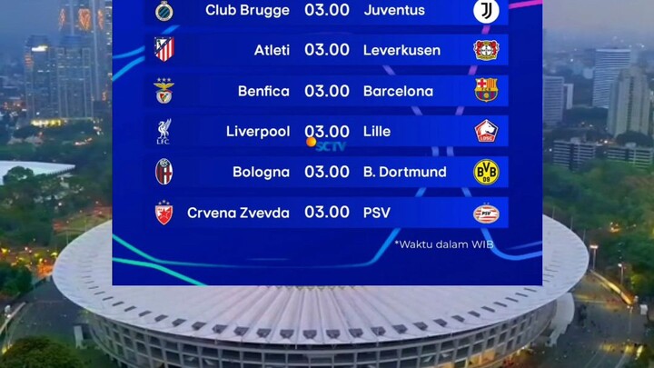 jadwal liga champion
