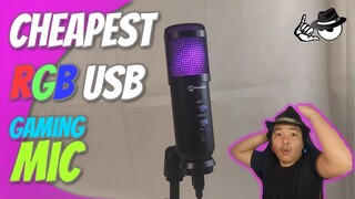 CHEAPEST RGB USB Recording Mic - Unboxing & Review PhoneBox MM8 PB-MM8